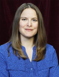 A colour photo of guest speaker Dr Mélanie Morin-Pelletier, Historian: War and Society, at the Canadian War Museum
