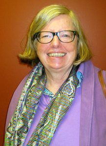 A colour photo of guest speaker Dr Sandra Campbell